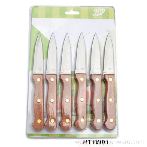 Kitchen Paring Knife paring knife with wooden handle Supplier